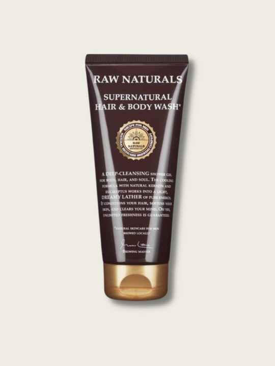 Hair and body wash fra RAW naturals